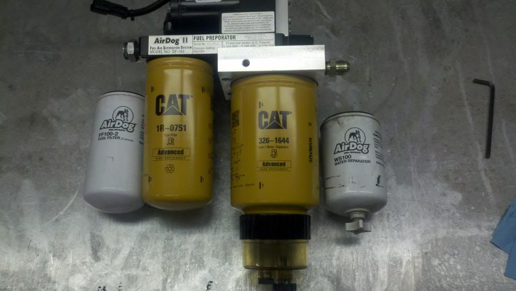 I did it! Awesome CAT filter and W/S on AirDog II 165 Dodge Cummins