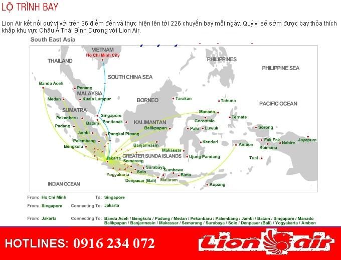 Vé máy bay giá rẻ đi Singapore, Jakarta