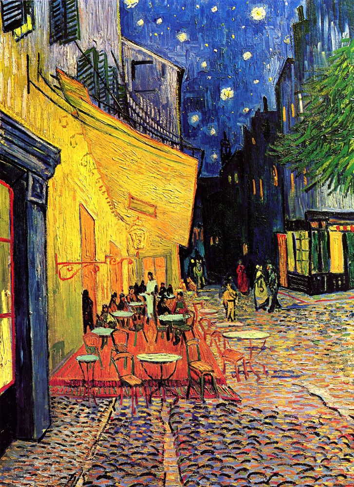 VAN GOGH - Cafe Terrace at Night - EXTRA LARGE CANVAS PRINT A1 - Photo 1 sur 1