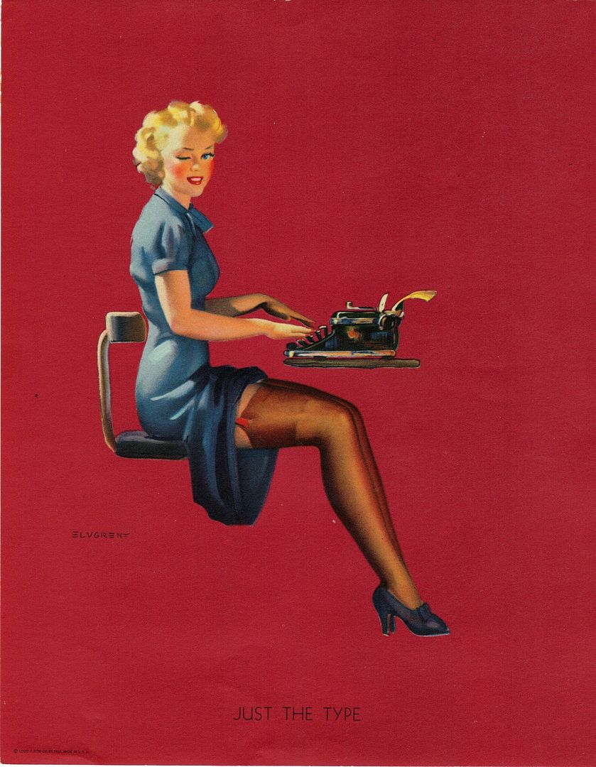 Retro Pinup Girl Quality Canvas Print A4 Poster Gil Elvgren Sexy Secretary Ebay 2867