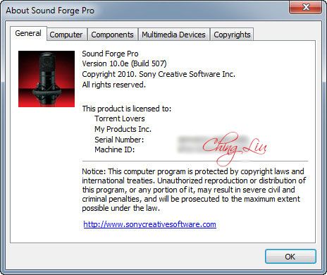 PATCHED SONY Sound Forge Pro 10 Build 507 (patch-keygen DI) [ChingLiu]