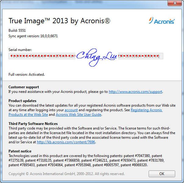 acronis true image home 2013.16 build 5551 final keygen