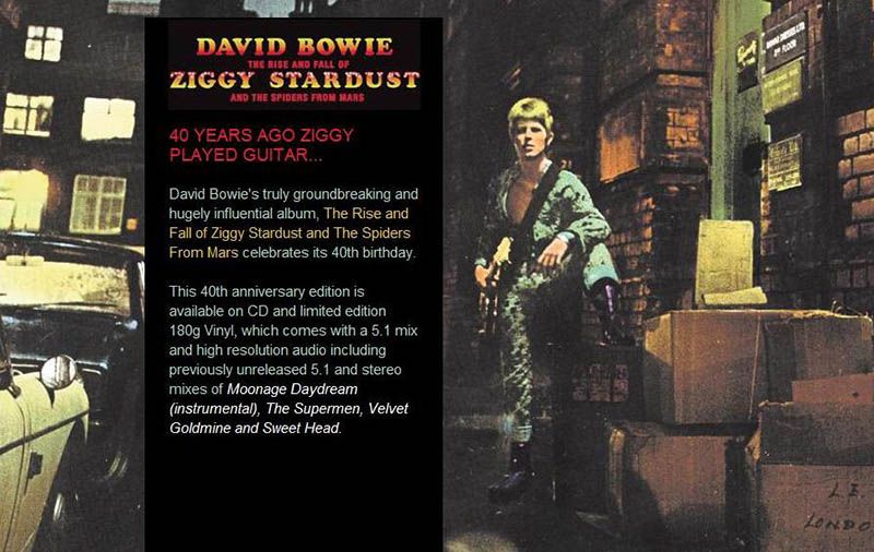 David Bowie - Ziggy Stardust (Remastered) 2012 FLAC [ChingLiu]