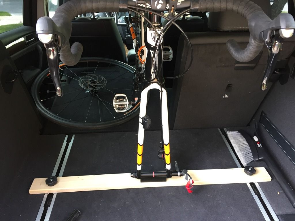 Homemade bike carrier for cargo area BimmerFest BMW Forum