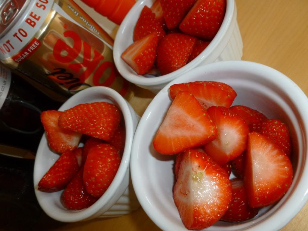 Coke and strawberries