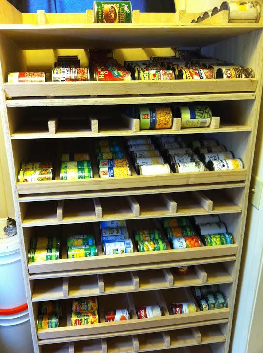 Show and Tell Building a canned food rotator