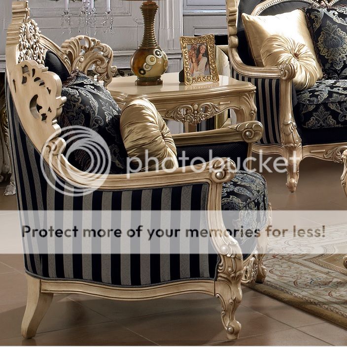 Luxury Sofa Love Seat Traditional Formal Living Room Furniture 2 PC Set HD 03