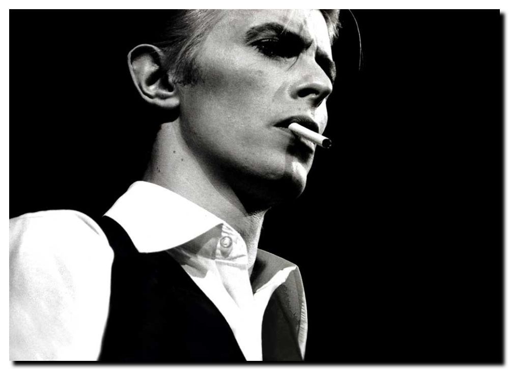 DAVID BOWIE SMOKING CIGARETTE - High Quality Canvas Art Print Poster A4 ...