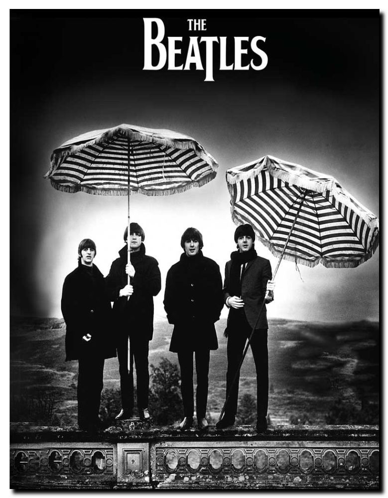 THE BEATLES LONDON umbrellas High Quality Canvas Art Print Poster A2 | eBay