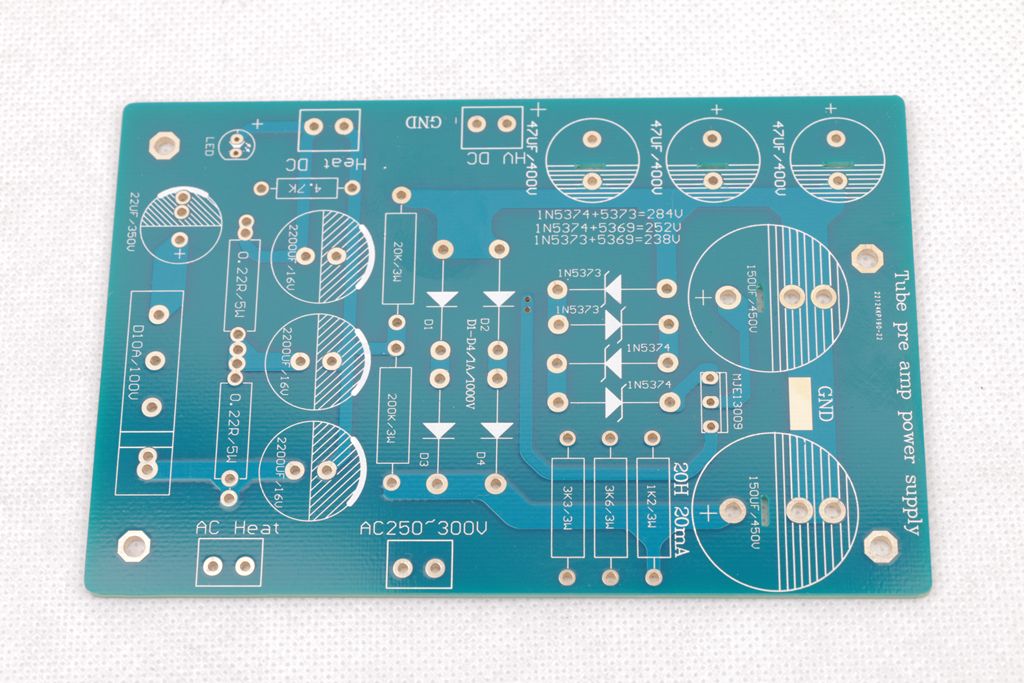 Authentic sound Tube line stage 12AY7 preamplifier PCB KSL M7 Line !