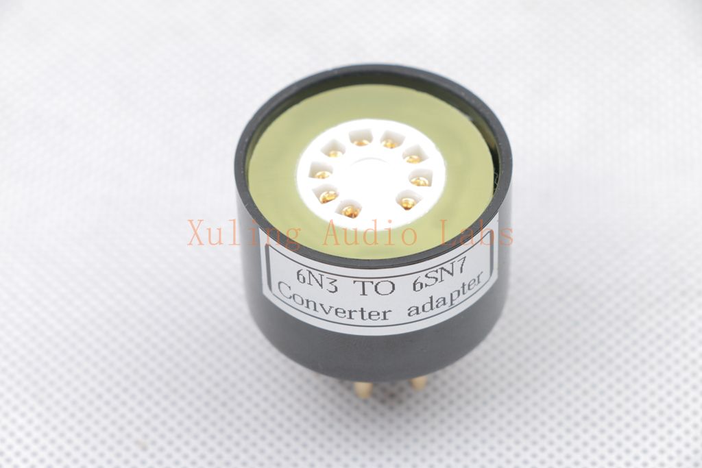 1pc Gold plated 6N3 5670 WE396A TO 6SN7 5692 B65 CV181 tube converter adapter